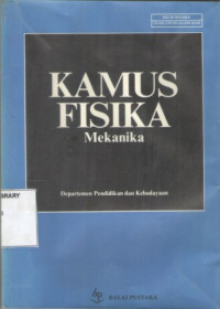 Image of Kamus Fisika Mekanika