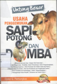 Image of Untung Besar Usaha Penggemukan Sapi Potong dan Domba